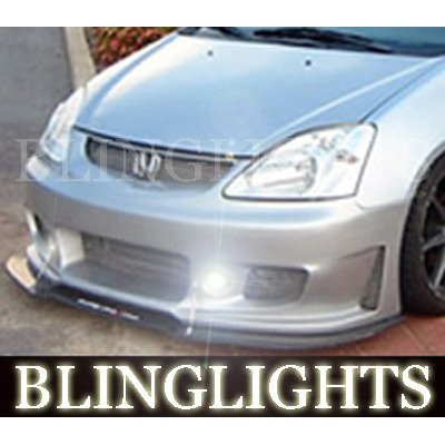 2002 2003 2004 2005 Honda Civic Si Silk Automotive Body Kit Bumper Foglamps Fog Lamps Driving Lights