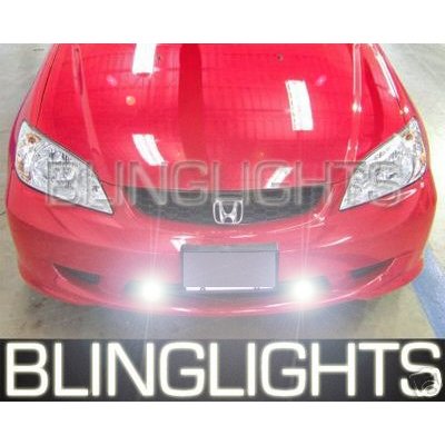 2001 2002 2003 2004 2005 Honda Civic Coupe Hatch Sedan Xenon Foglamps Fog Lamps Driving Lights Kit