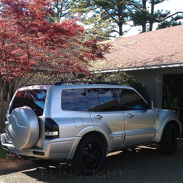 Mitsubishi Shogun Tinted Smoked Taillamps Taillights Tail Lamps Lights Protection Overlays Film