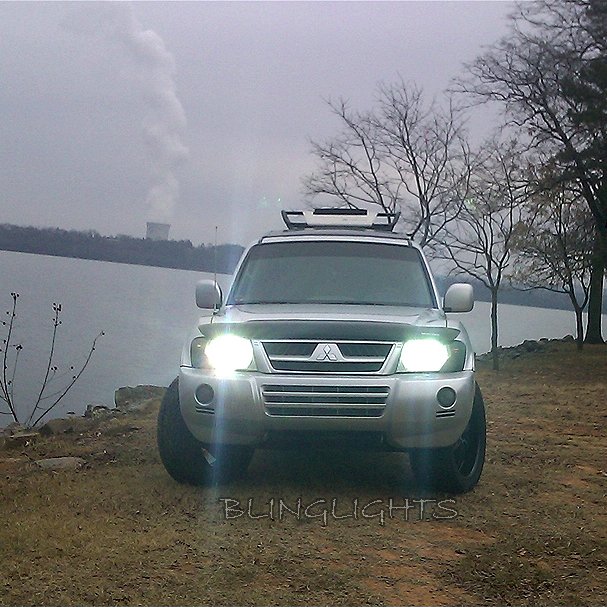 Mitsubishi Montero Bright White Light Bulbs for Halogen Headlamps Headlights Head Lamps Lights