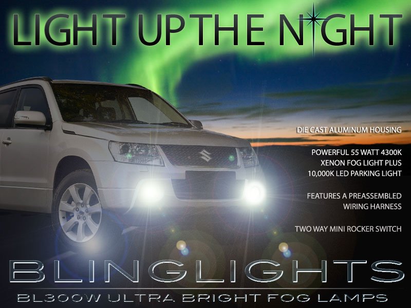 2005-2017 Suzuki Grand Vitara Fog Lamps Driving Lights Kit