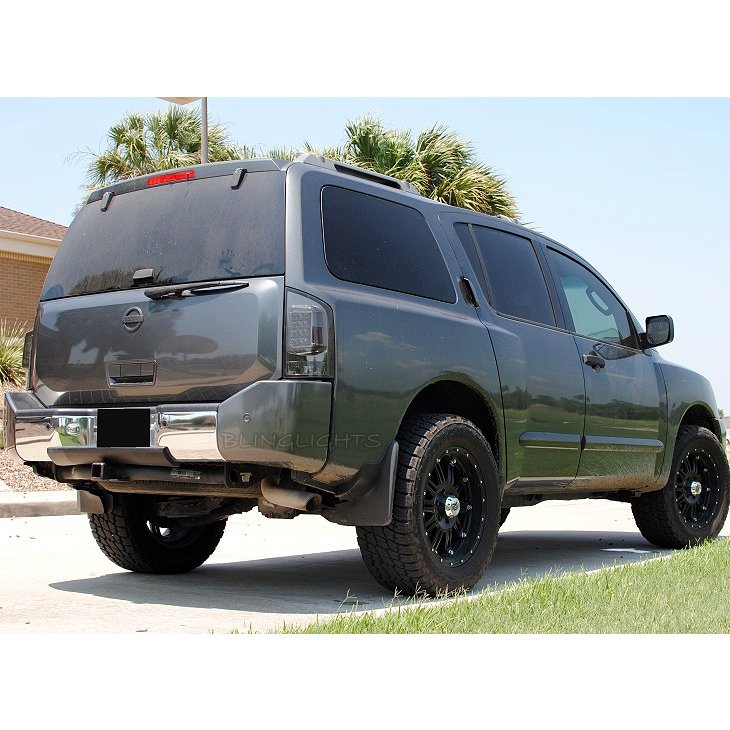 Nissan Armada Murdered Out Taillamp Covers Taillight Tinted Overlays
