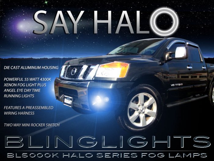 2004 2005 2006 2007 Nissan Armada Halo Foglamps Angel Eye Drivinglights Kit