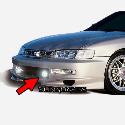 1994-2002 Honda Accord Wings West W-Type Body Kit Fog Lamps Bumper Driving Lights Foglamps