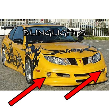 2003 2004 2005 Pontiac Sunfire Razzi Body Kit Fog Lamps Bumper Driving Lights Foglamps Foglights