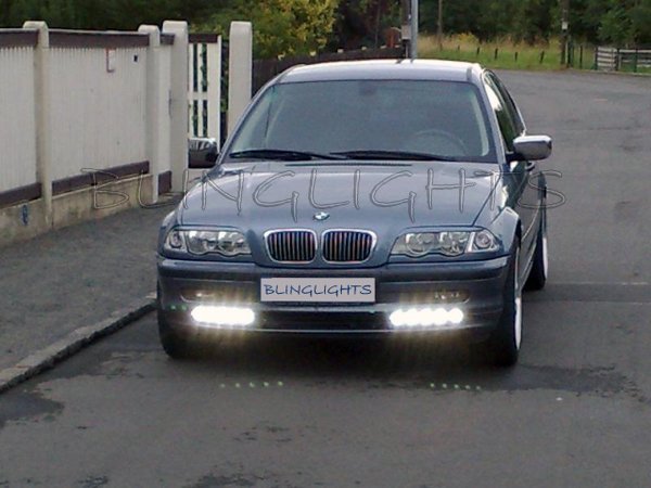 1998 1999 2000 2001 BMW 318i 318Ci LED DRLs Lights Strips for Headlamps Headlights Head Lamps