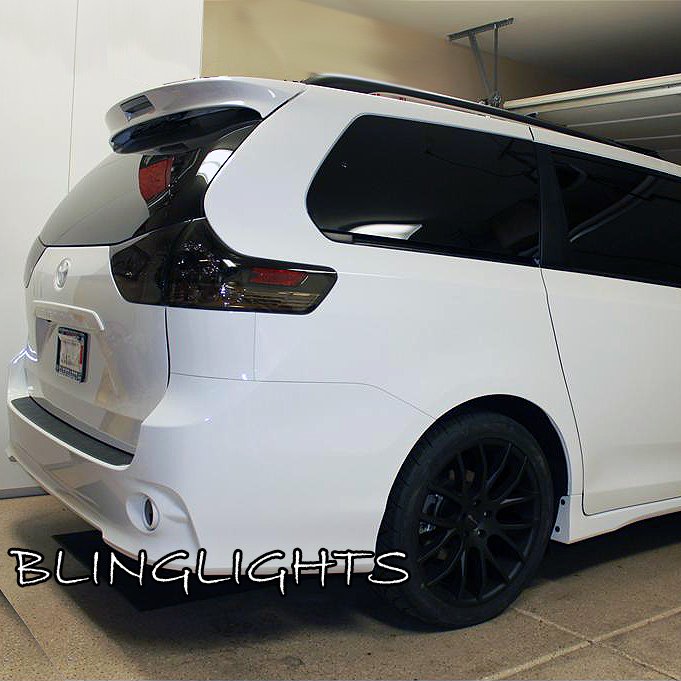 Toyota Sienna Tinted Smoked Protection Film Overlays For Taillamps Toyota Sienna Tinted Smoked Protection Film Overlays For Taillamps Taillights Tail Lamps Lights