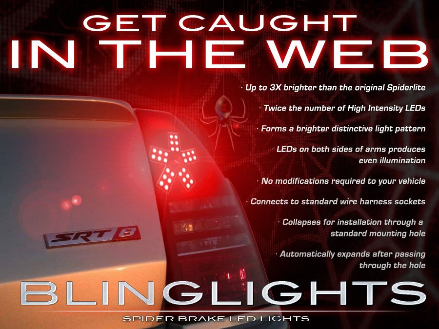 LED Spider Lite Light Bulbs 3457 Size Brake Stop Tail Lamp Lights Lamps Taillamps Taillights