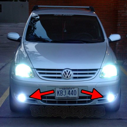 2003 2004 2005 2006 2007 2008 2009 Volkswagen VW Fox Xenon Fog Lamps Lights Foglamps Foglights Kit