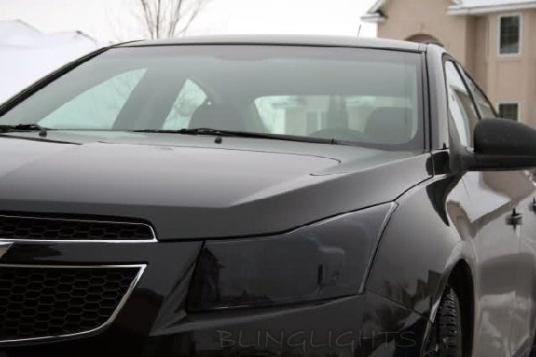 Holden Cruze Tinted Head Lamp Light Overlay Kit Smoked Film Protection