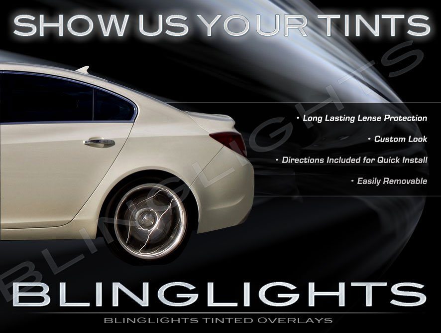 Buick Regal Tinted Tail Light Lamp Overlays Kit Smoked Protection Film