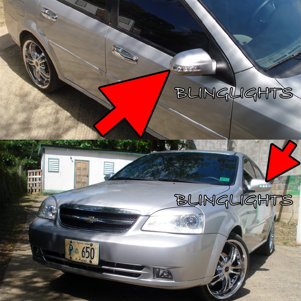 Chevrolet Chevy Optra Optra5 LED Side Mirrors Turnsignals Lights Mirror Turn Signals Lamps Signalers