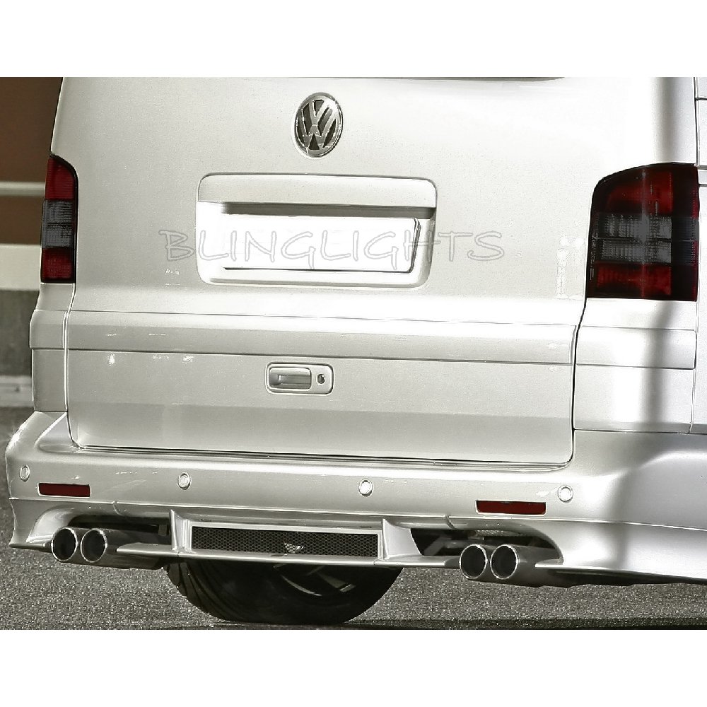 Volkswagen VW T5 Transporter Shuttle Tinted Smoked Overlays Taillamps Taillights Tail Lamps Lights
