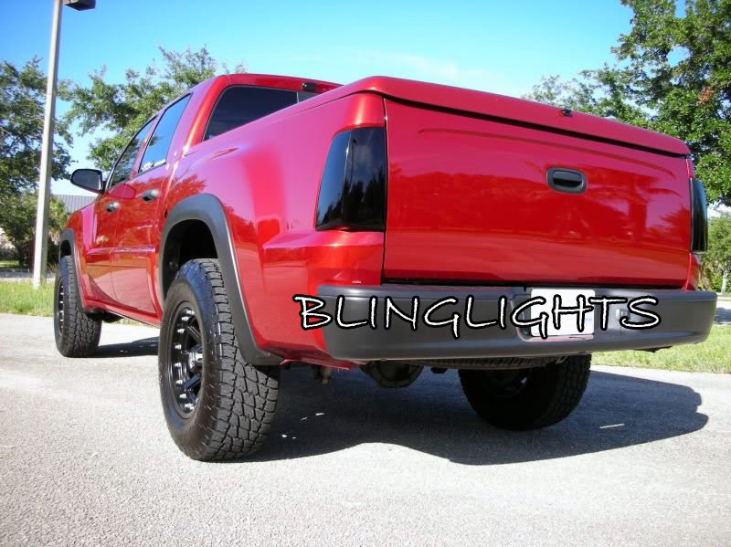 Mitsubishi Raider Murdered Out Taillamp Covers Taillight Tinted Overlays