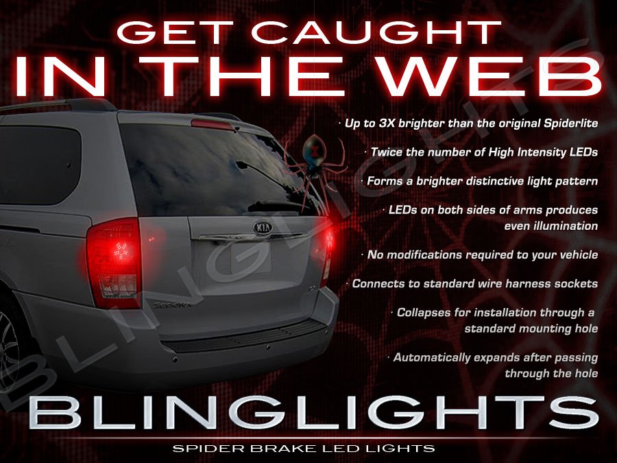 Kia Sedona Custom LED Tail Lamp Spider Light Bulbs Replacement Pair