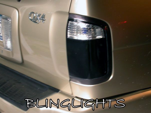 1997-2003 Infiniti QX4 Tinted Smoked Taillamps Taillights Protection Overlays Film