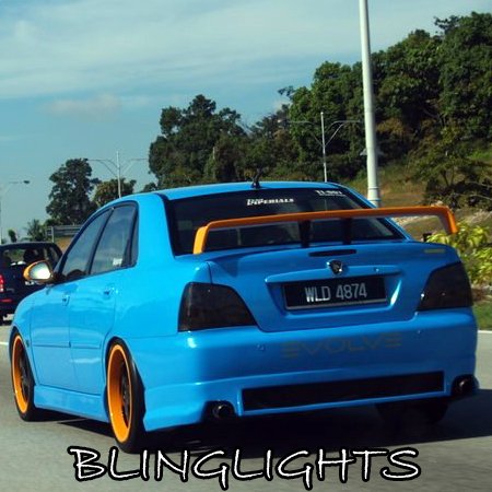 Proton Waja Tinted Smoked Tail Lights Lamps Overlay Kit Film Protection