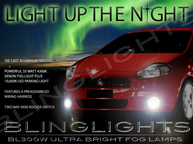 Fiat Grande Punto Xenon Fog Lamps Driving Lights Kit 2005 2006 2007 2008 2009 2010 2011