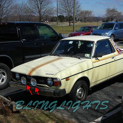 Subaru Brat Off Road Auxilliary Driving Lights Bumper Offroad Trail Lamps Kit