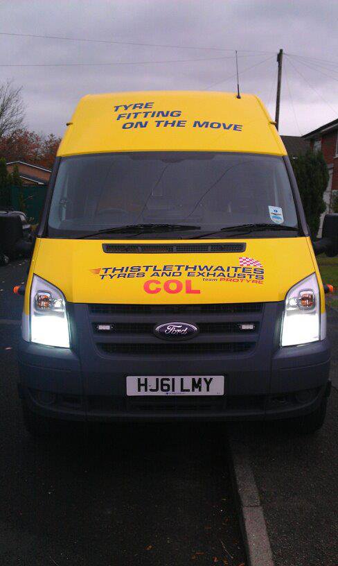 Ford Transit Bright White Headlamps Headlights Head Lamps Replacement Upgrade Light Bulbs