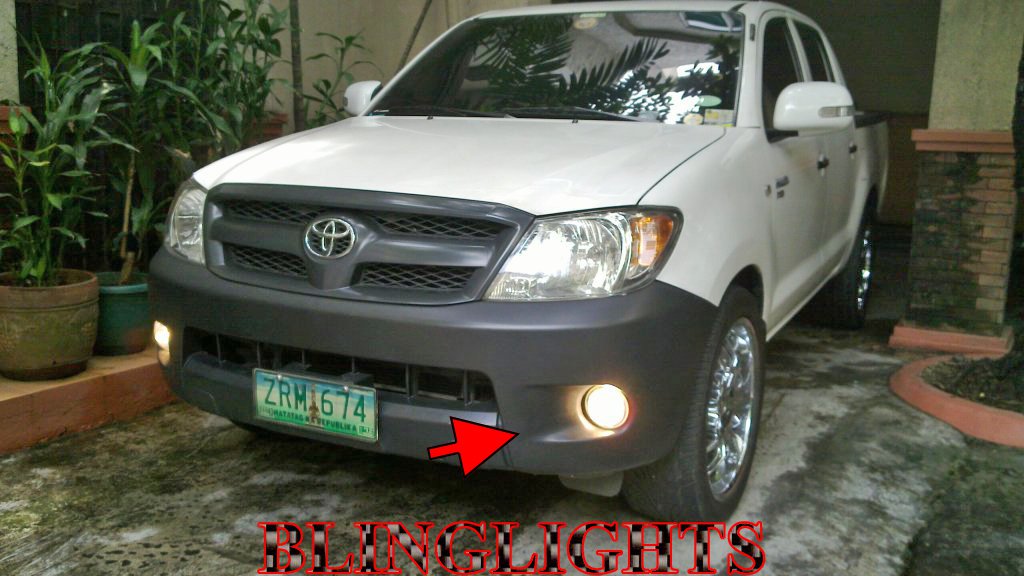 2005 2006 2007 2008 2009 2010 2011 Toyota HiLux Halo Fog Lamps Angel Eye Driving Lights Foglamps Kit
