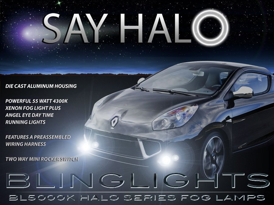 Renault Wind Halo Fog Lamps Angel Eye Driving Lights Foglamps Foglights Drivinglights Kit