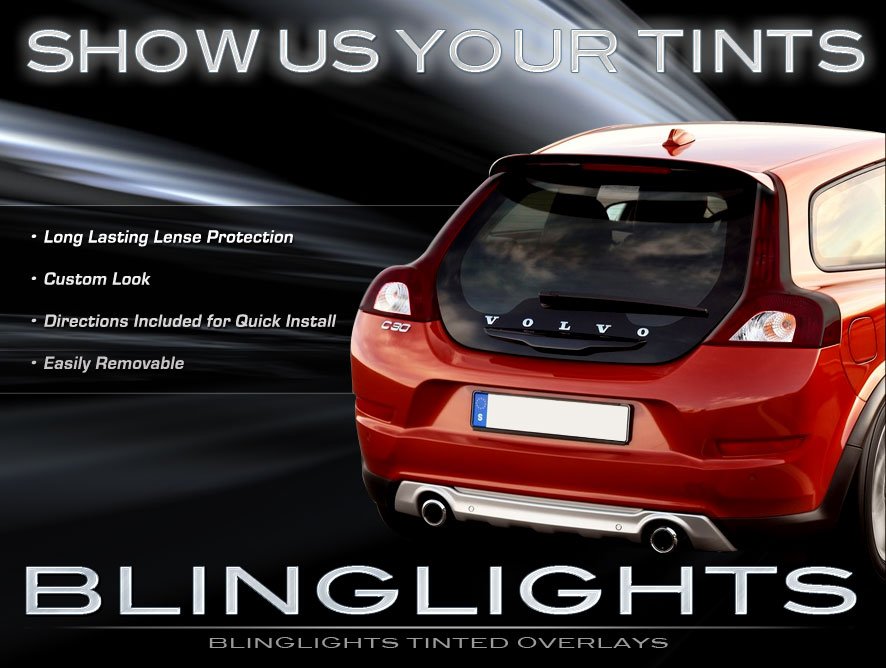 Volvo C30 Tinted Smoked Taillamps Taillights Overlays Film Protection