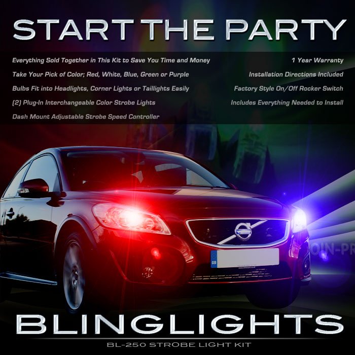 Volvo C30 Head Lamps Police Strobe Lights Headlamps Kit