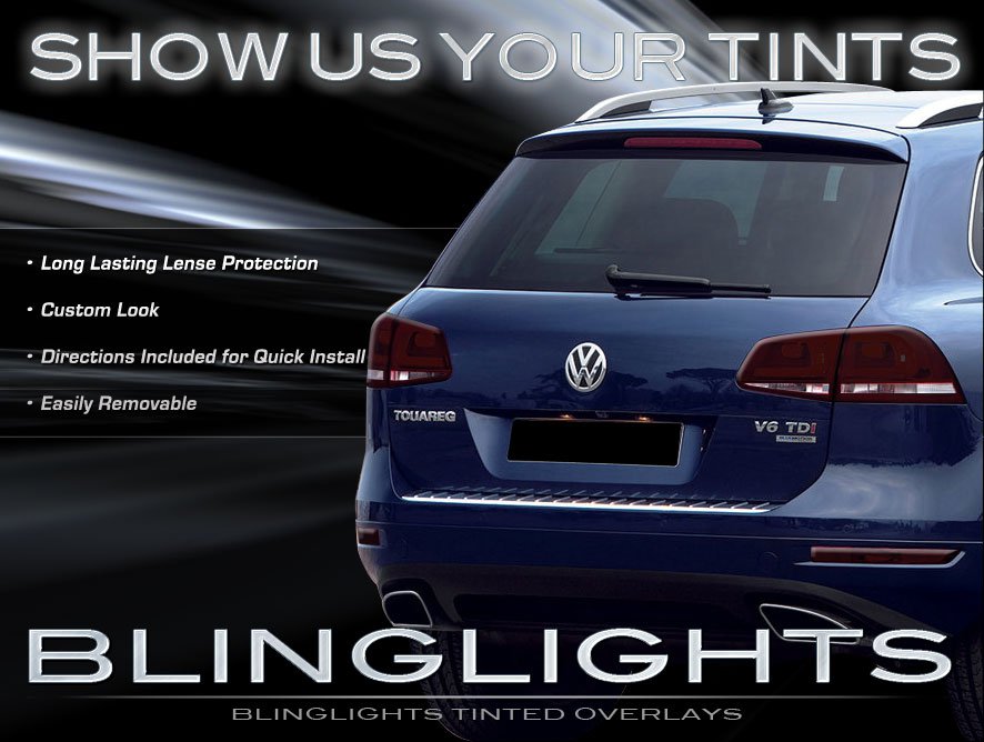 VW Touareg Tinted Smoked Taillamps Tail lights Overlays Film Protection