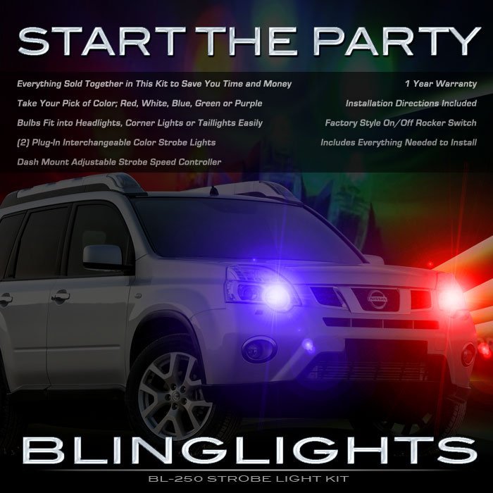 Nissan X-Trail Headlamps Headlights Strobes Light Kit Xtrail