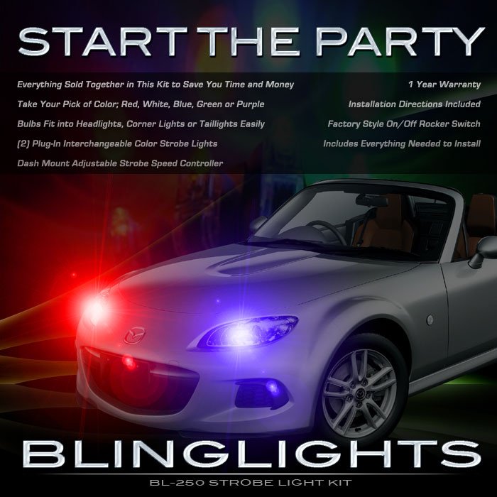 Mazda Miata MX-5 Headlamps Headlights Strobe Light Kit