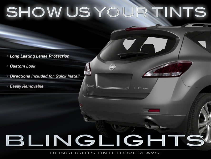 Nissan Murano Murdered Out Taillamp Covers Taillight Tinted Overlays