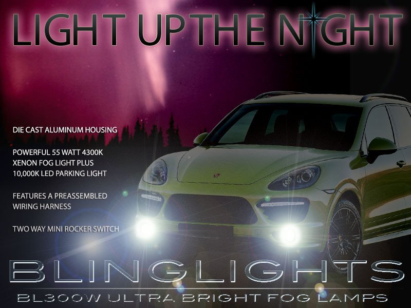 2011 2012 2013 2014 Porsche Cayenne Fog Lamps Light Kit 958 LED Foglamps Foglights Drivinglights
