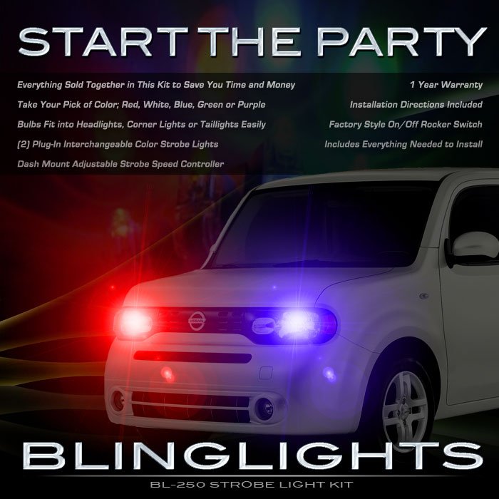 Nissan Cube Head Lamps Strobe Lights Kit