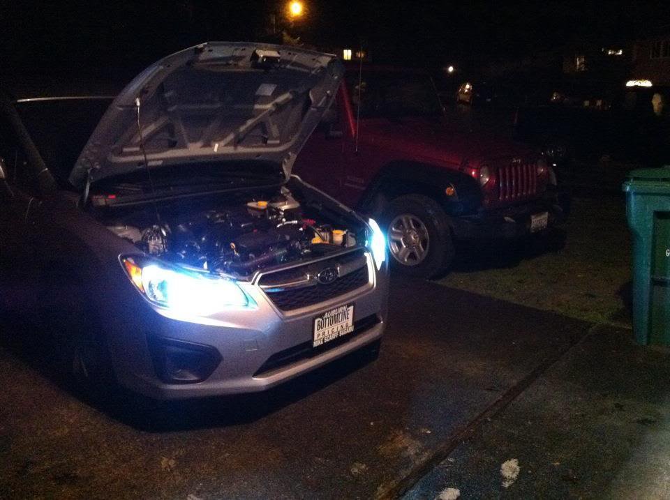2012-2016 Subaru Impreza GP GJ White Headlamp Light Bulbs