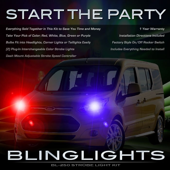 Ford Transit Connect Police Head Lamp Strobe Light Kit