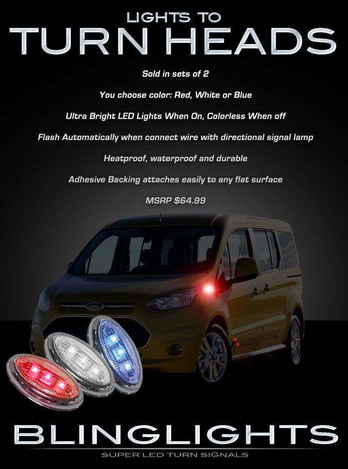 Ford Transit LED Side Flushmount Turnsignal Maker Lights Signaler Lamps