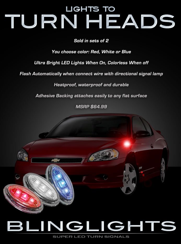 Chevy Monte Carlo LED Flushmount Turnsignal Lights Marker Lamps