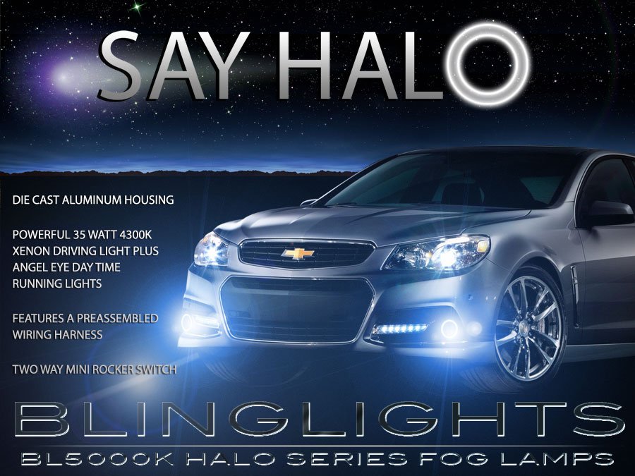 2014 2015 Chevy SS Halo Fog Lamp Driving Light Kit Angel Eye