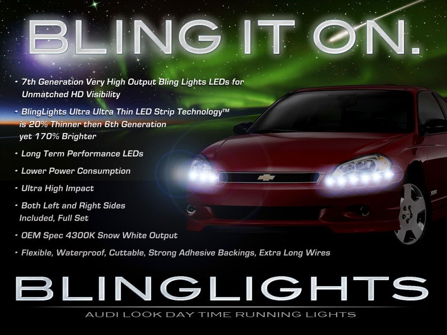 Chevy Monte Carlo Side LED Flushmount Turnsignal Light Marker Lamps Set