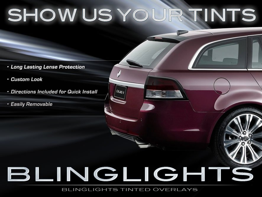 Holden Commodore Sportwagon Tinted Tail Lamps Overlays Smoked Light Film Protection Kit