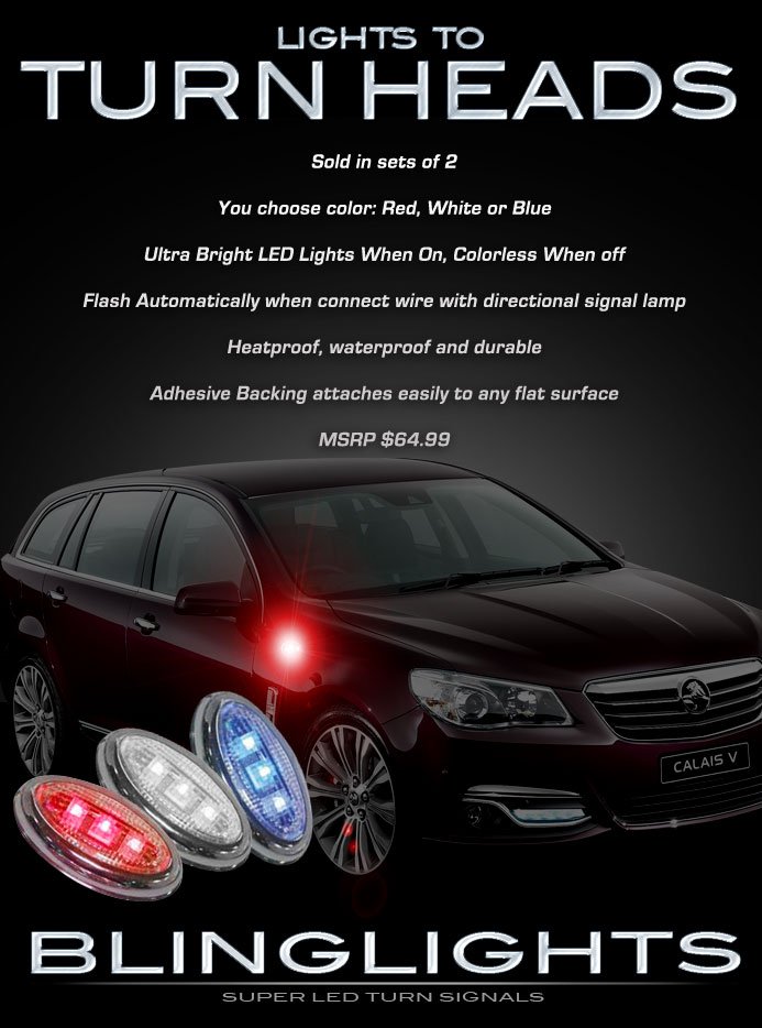 Holden Commodore LED Flushmount Side Turnsignal Light Marker Lamp Set