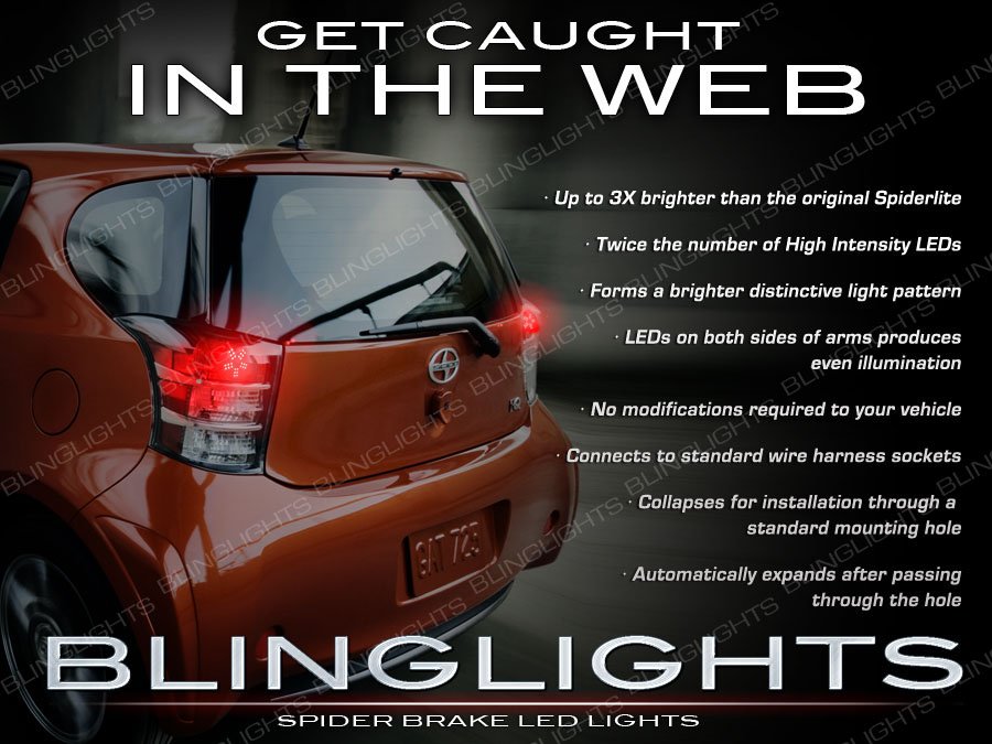 Scion iQ 3D Custom LED Tail Lamp Light Bulbs Pair Set