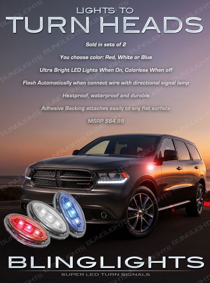 Dodge Durango LED Flushmount Turn Signal Lights Marker Lamp Set