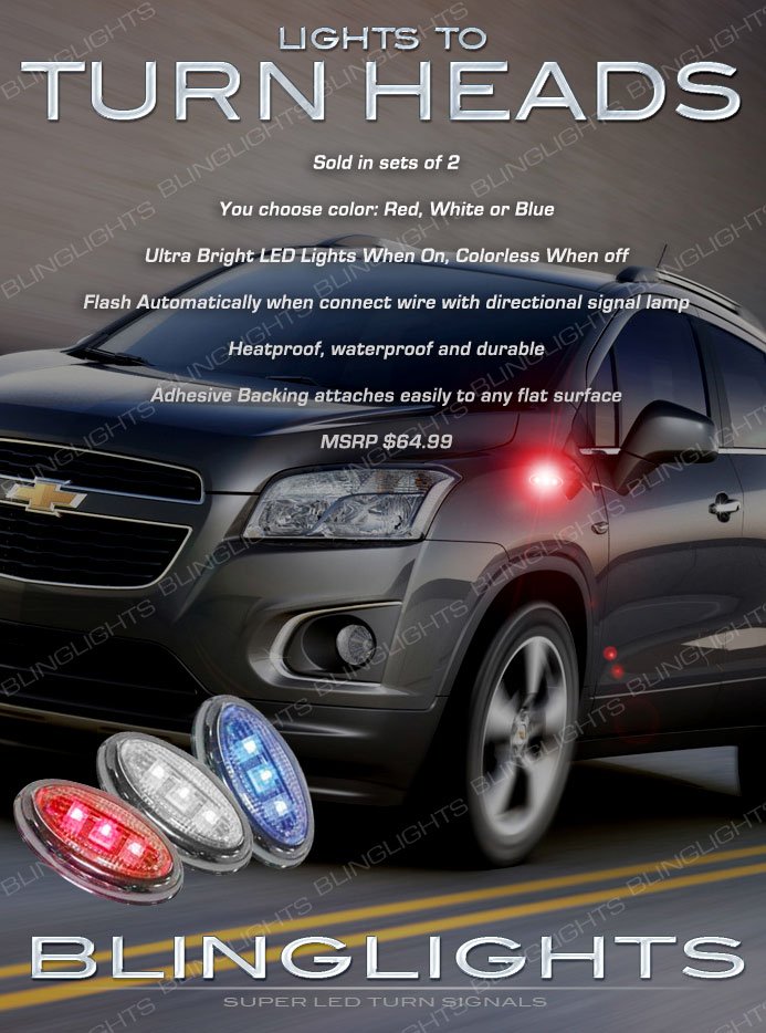 Chevrolet Trax LED Flushmount Side Turn Signal Lights Marker Lamps Set Pair