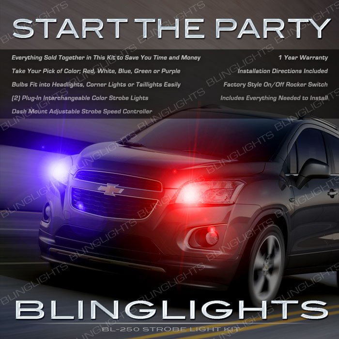 Chevrolet Trax Head and Tail Lamps Strobe Light Kit Chevy