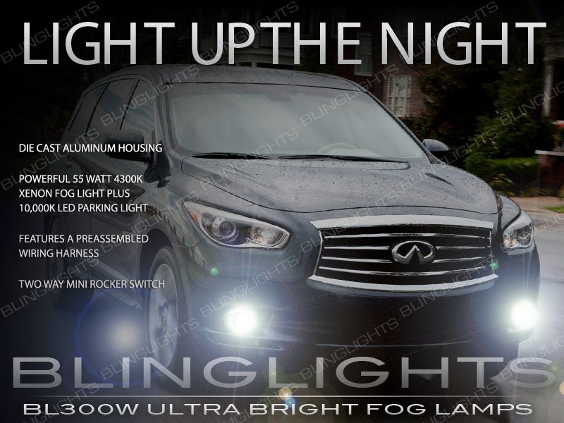 2013 2014 2015 Infiniti JX35 QX60 Xenon Fog Lamps Driving Lights Kit