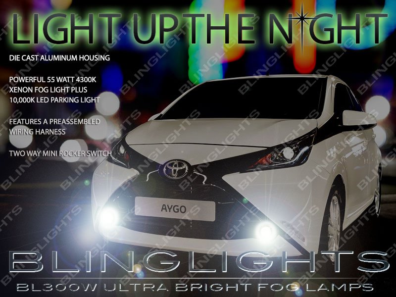 2015 2016 Toyota Aygo Xenon Fog Lamps Driving Lights Kit Set Pair