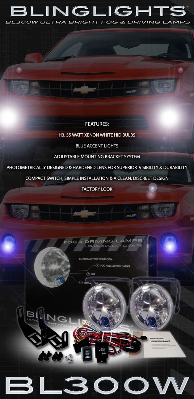 3.5" Round Fog & Driving Lamp Kit with Day Time Running Lights 89mm Xenon