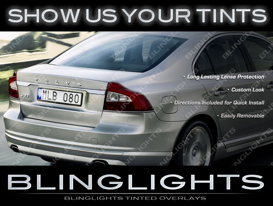 Volvo S80 Murdered Out Taillamp Overlays Kit Smoked Lense Film Covers